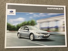 SUBARU IMPREZA 1.5 RC 2.0 RC and 2.0 RX brochure in Excellent condition