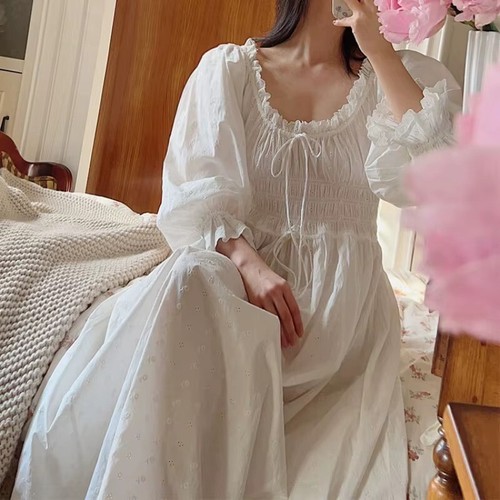 Cotton embroidered victorian - embroidered,