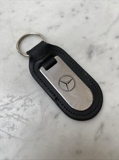 Genuine Mercedes Benz Leather Key Fob Ring Keyring. Loughton Dealership Essex.