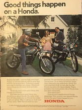 1974 Honda Motorcycle PRINT AD