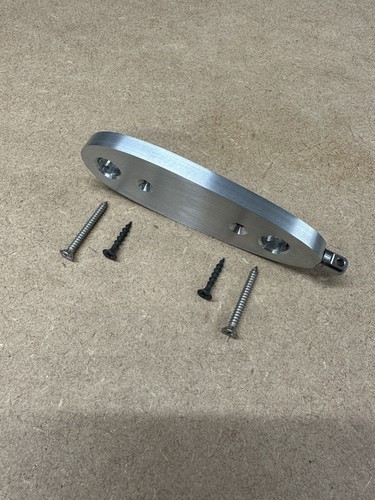 Silver butt plate - p, "