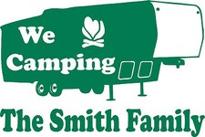 Custom Name Camping 5th Wheel