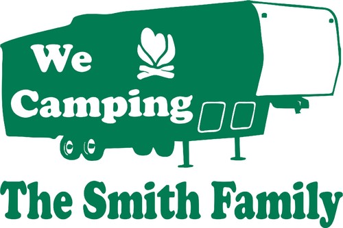 Custom name camping 5th - custom,