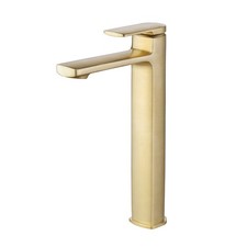 Brushed Brass Tall Mono Basin