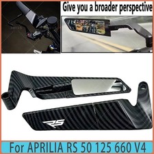 For APRILIA RS 50 125 660V4 Wide Angle Adjustable Winglets Rearview Mirror Rear