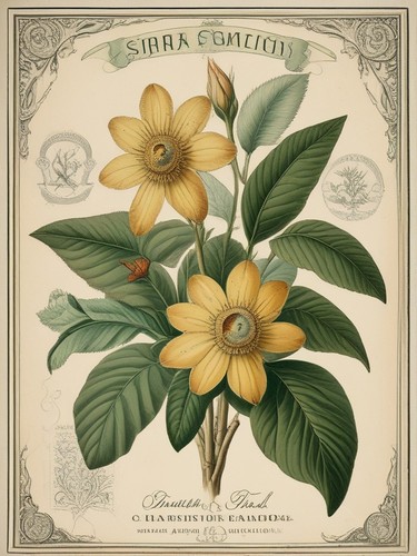 Vintage botanical - ad,