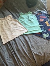 Boys Sleeveless Tops X3 Size 6-7 Years