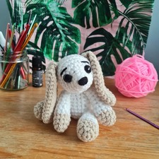 Cute little puppy with big