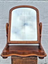 Antique Victorian Wooden Dressing Table Mirror Swing Mirror Decorative Ornate