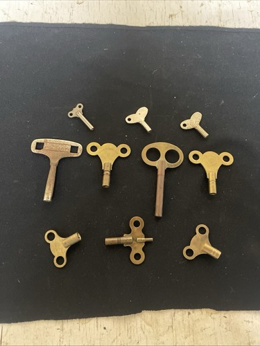 Antique mixed clock - antique, key