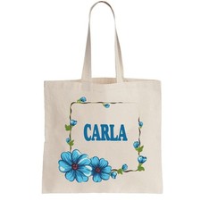 CARLA Ladies Personalised Shopping Bag Tote  Christmas Gift Birthday
