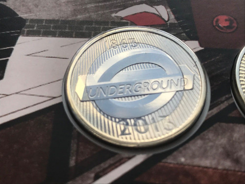 London underground two pound - london,