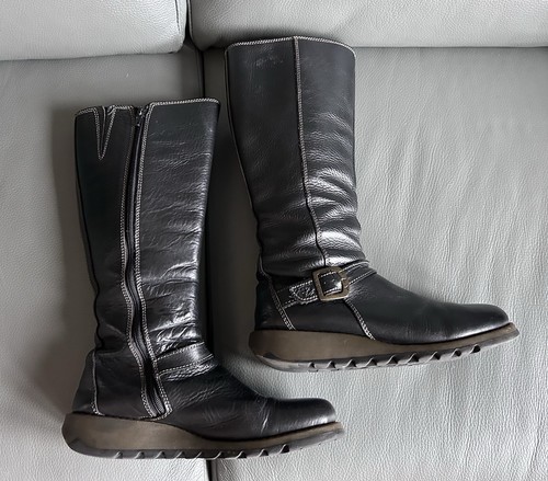 Fly london sara black leather - fly,