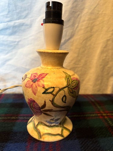 Vintage ceramic pottery lamp - vintage,