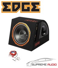 Edge 10 Inch EDB10A Active 750W Subwoofer Sub Bass Box Enclosure + Wiring Kit