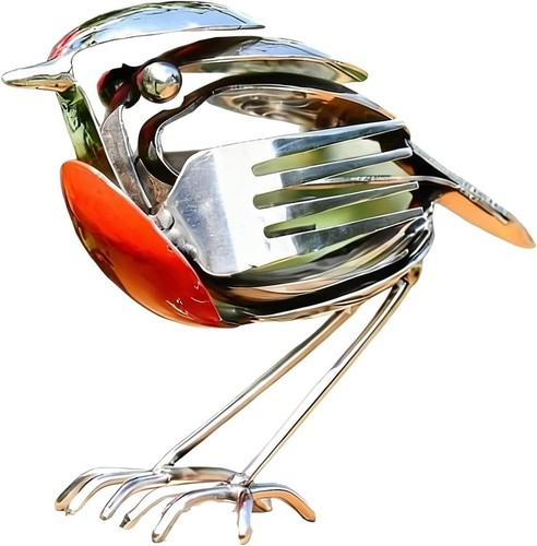 15cm metal robin garden - 15cm,
