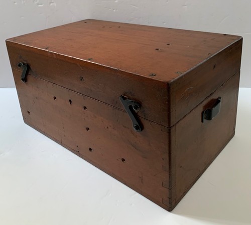 Antique old wooden tool case - antique,