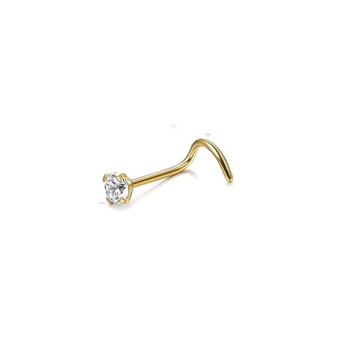 Nose stud screw curve - nose, hook