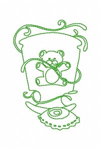 Baby time outlines - outlines, machine