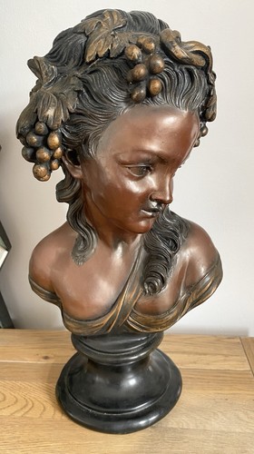 Large resin bronze - resin, bust
