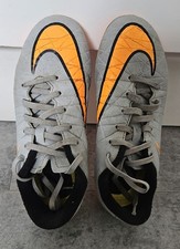 Boys Nike Hypervenom kids football Grey Orange boots outdoor  UK size 1