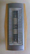 Techpoint Wall Mount CD Rack Wood/Grey Metal Holds 24 CDs Or Similar Media VGC