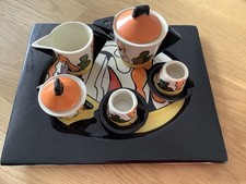 Old Ellgreave Pottery Miniature Tea Set  House And Path Design By Lorna Bailey
