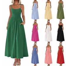 Women Strappy Pocket Summer
