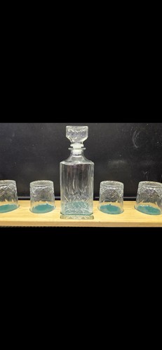 Whiskey decanter and tumbler - whiskey,