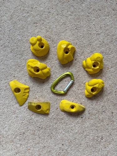Rock climbing holds - with, bolts