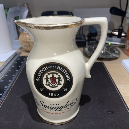 Old smuggler scotch whisky jug - scotch,