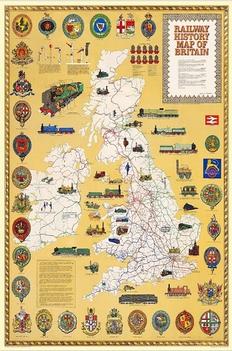Railway history map great - railway, of