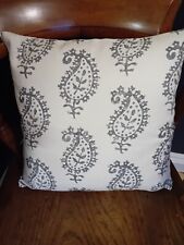 Vanessa Arbuthnott *LIFE & ETERNITY DETAIL* CHARCOAL  Linen Cushion Cover 14.5"