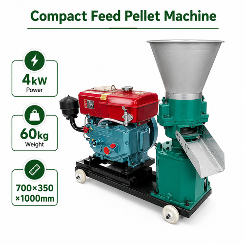 Portable feed pellet maker - feed,