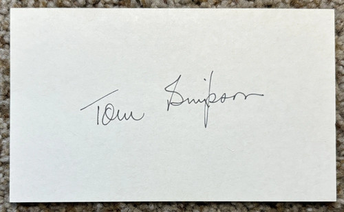 Tom duke simpson signed card - duke,