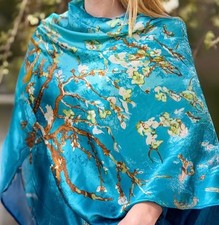 Large Oblong Silk Blend Scarf