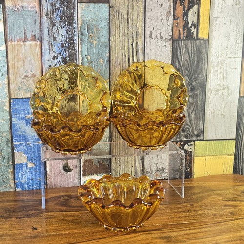 Vintage amber glass - amber, dessert