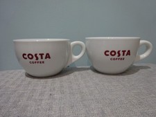 2 x Costa Coffee Thick Walled