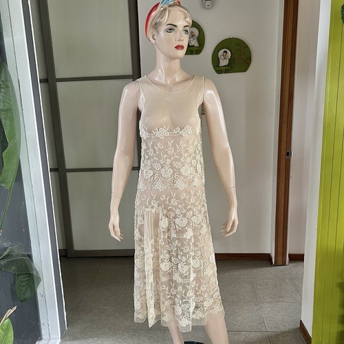 1920s vintage sheer - 1920s, lace