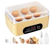 Chicken Egg Incubator, Automatic Egg Hatching Incubator,4-6 Mini Eggs Poultry...