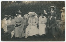 St Johns Garden Fete Haverfordwest Pembroke Real Photo Postcard RPPC 1912