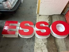 Genuine ESSO Petrol Station Sign Man Cave Bar Workshop