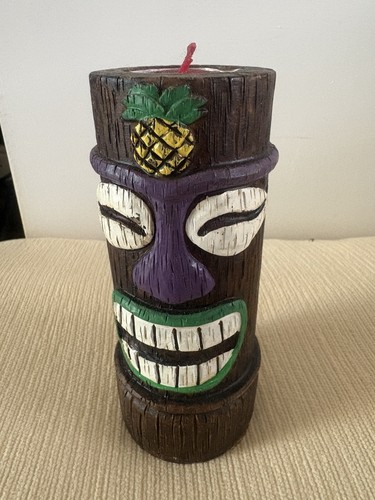Tiki māori wooden carved tea - tiki,