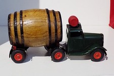 Vintage Tinplate Clockwork Watneys Red Barrel Truck, Tri-Ang Minic 119M, England