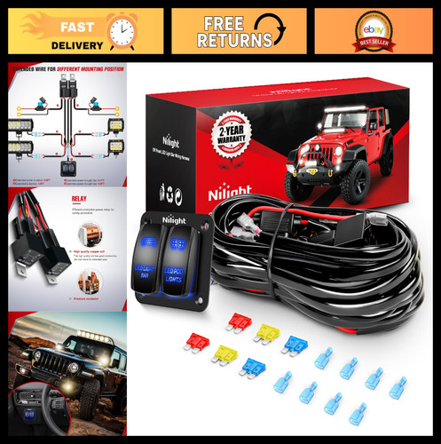 Led light bar wiring harness - led,
