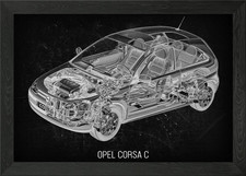 Opel Corsa C Framed Wall Art