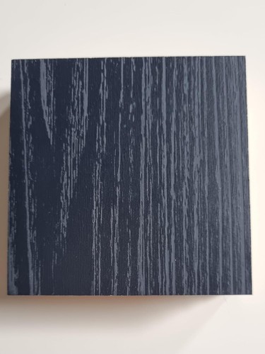 Indigo blue woodgrain kitchen - blue,