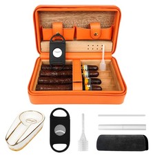 Cigar Bag Portable Cigar Humidor Travel Case Boxes for Cigar Lighter Cutter Smok