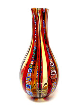 Super RARE! Murano Art Glass Ballarin Mazzega Millefiori Bottle Vase 29cm