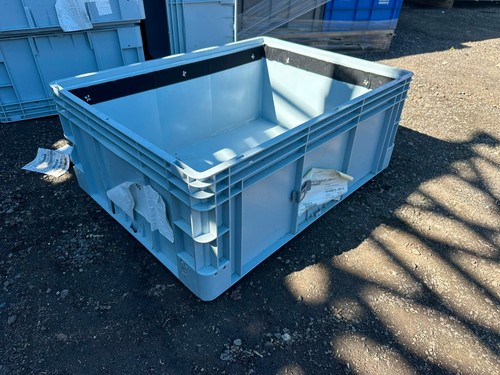 Used grey tote boxes - tote,